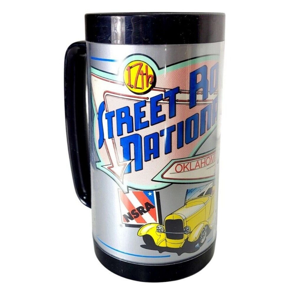 Vintage 80s NSRA Street Rods 17th Nationals Oklahoma City Thermo-Serv Mug